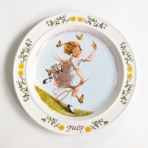 Sara Stilwell Webber Calendar Collections Plate July By Newell Pottery 1984